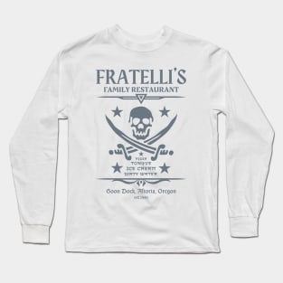 Fratelli's Family Restaurant The Goonies 80s Oregon Original Aesthetic Tribute 〶 Long Sleeve T-Shirt